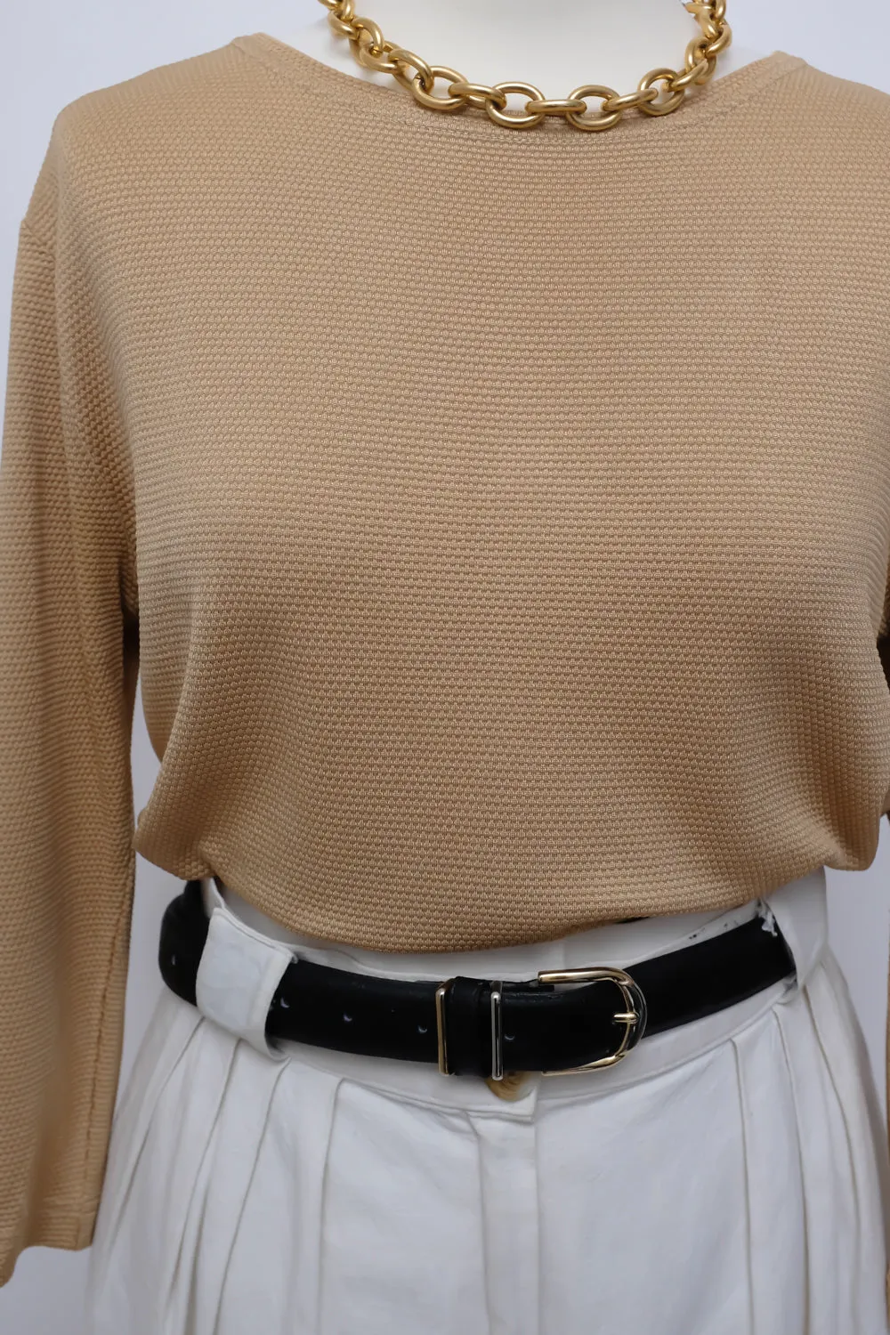 0050_ESCADA BEIGE SILK SWEATER