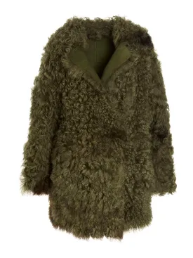 Alberta Ferretti Reversible Shearling Coat