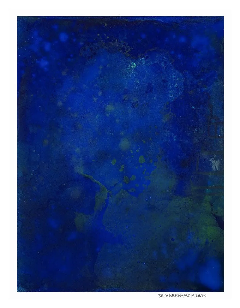 [blue ruby abstract][limited edition print by seth b minkin]