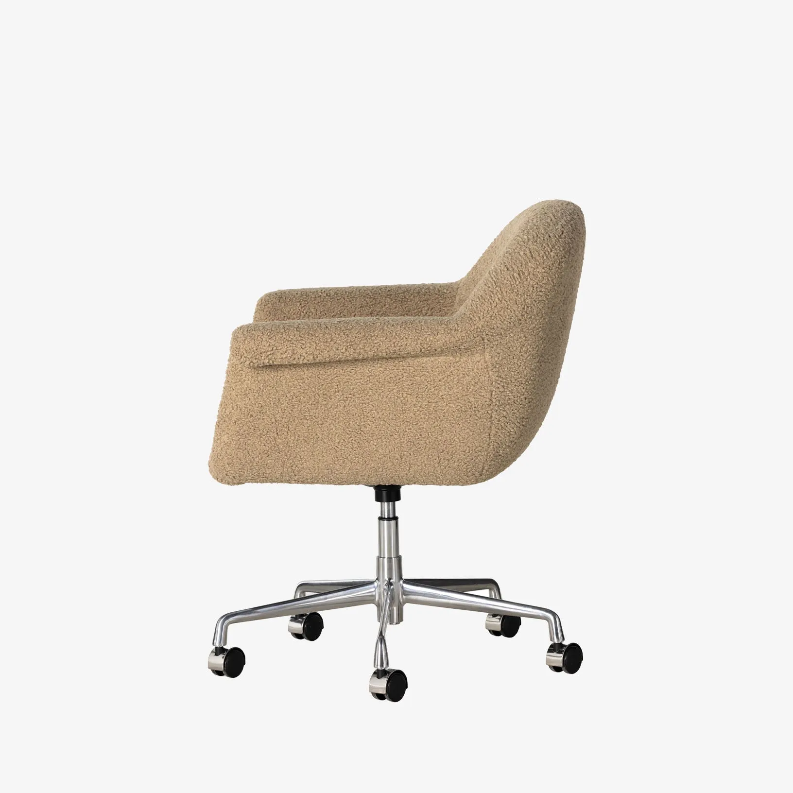 Four Hands Suerte Desk Chair in Camel Sheepskin