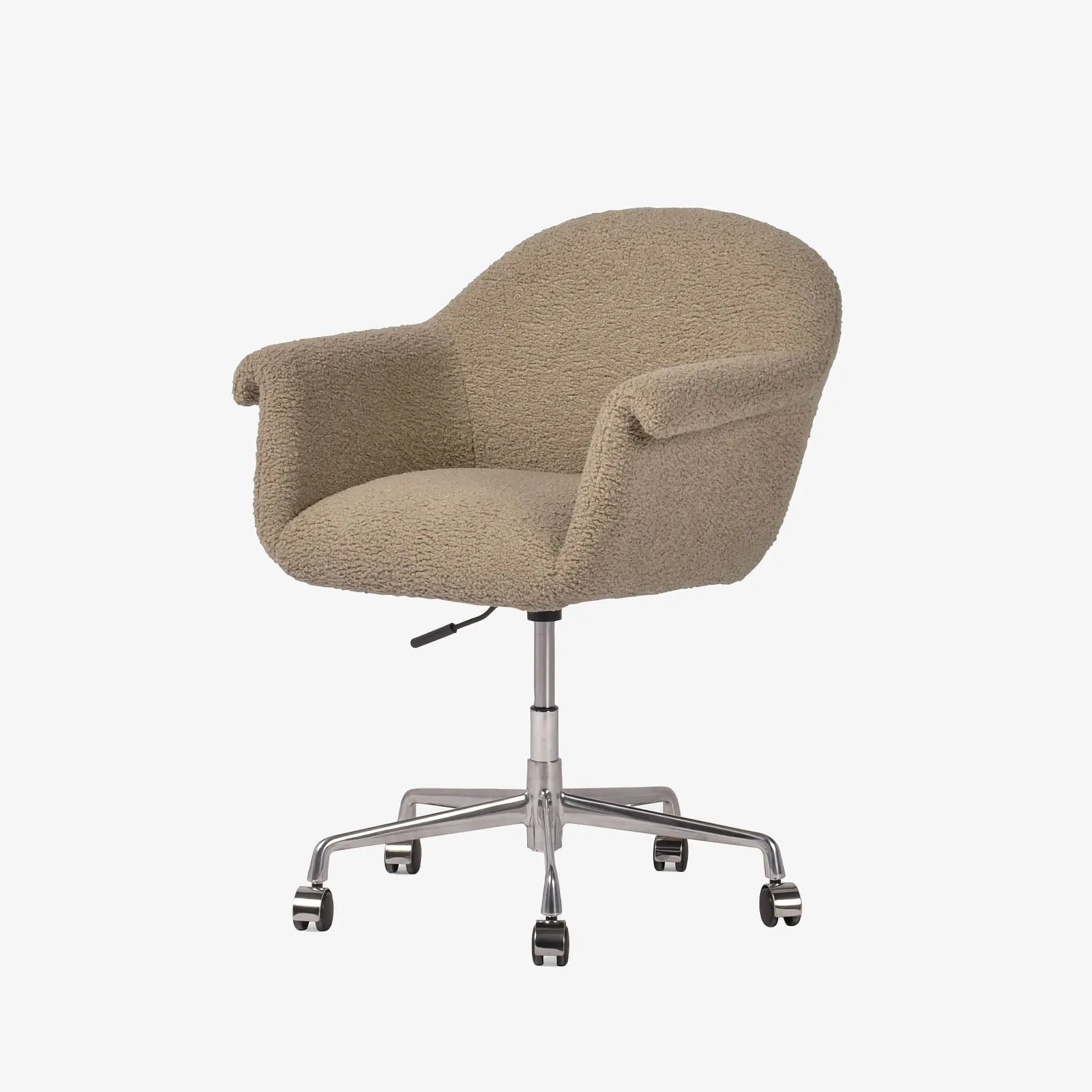 Four Hands Suerte Desk Chair in Camel Sheepskin