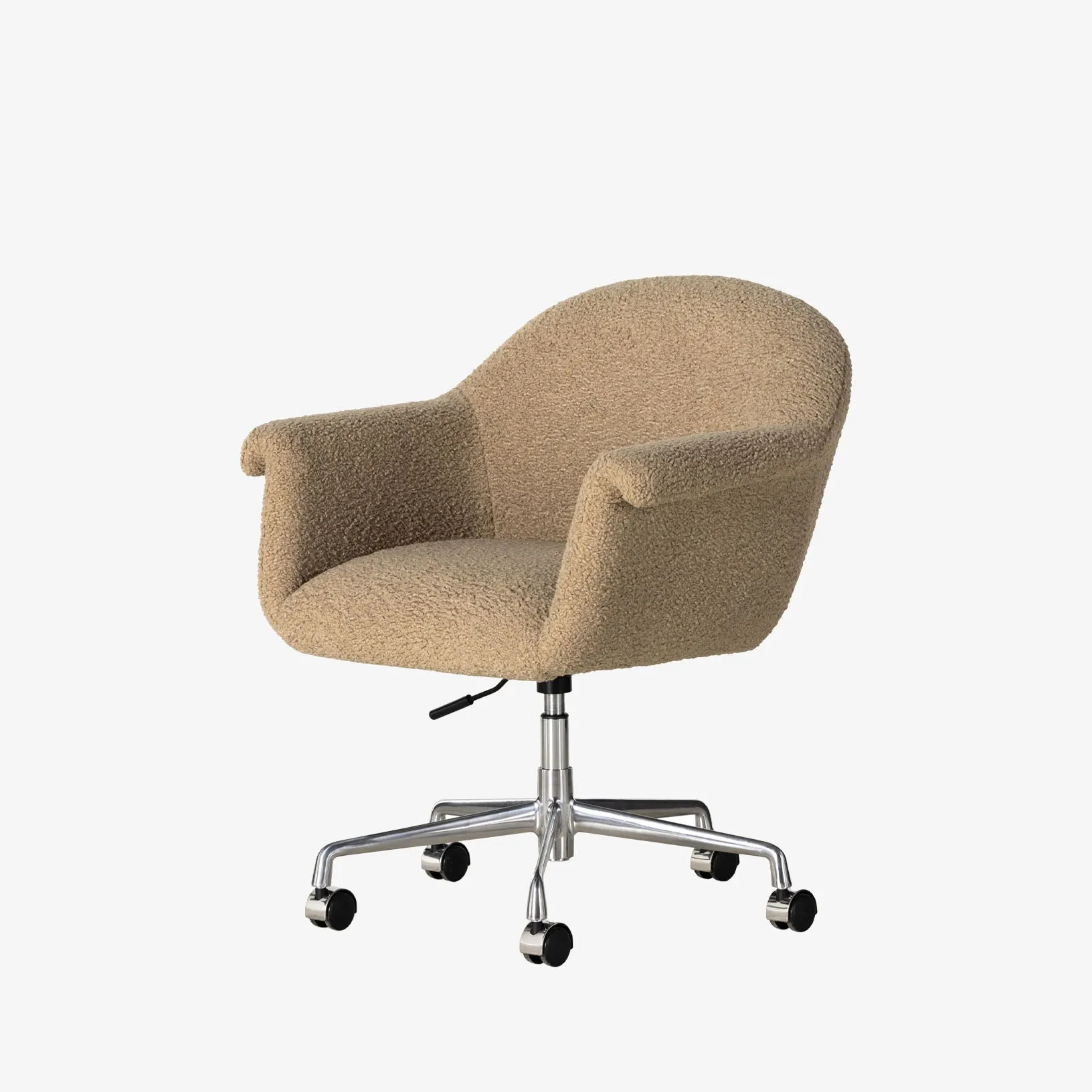 Four Hands Suerte Desk Chair in Camel Sheepskin