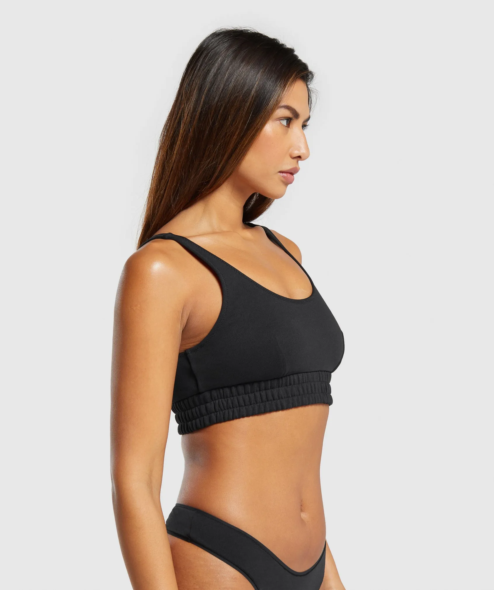 Gymshark Sweatshirt Bralette - Black