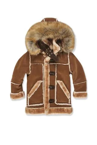 Jordan Craig LEGACY EDITION DENALI SHEARLING COAT Kids - WALNUT