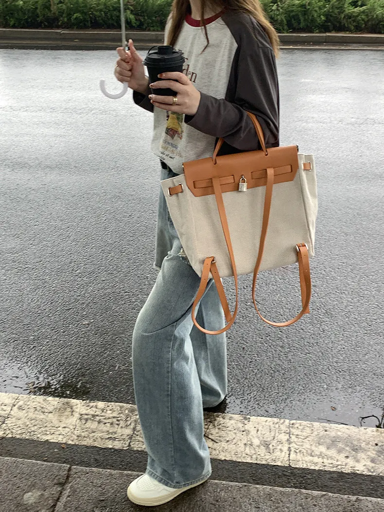 [Korean Style] High Rise Vintage Wash Wide Leg Ripped Jeans