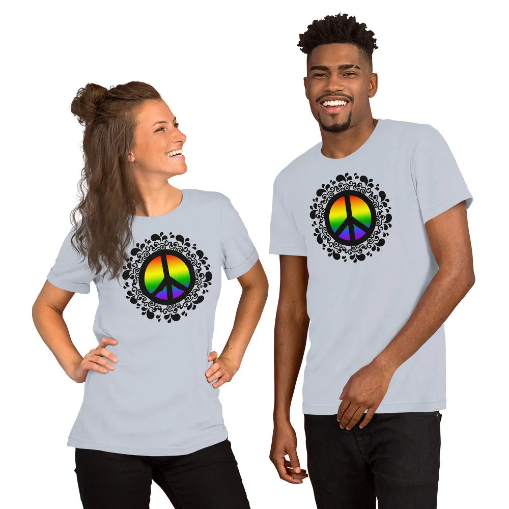 Peace Sign Rainbow - Unisex t-shirt, pride, lgbtq, lgbtq 