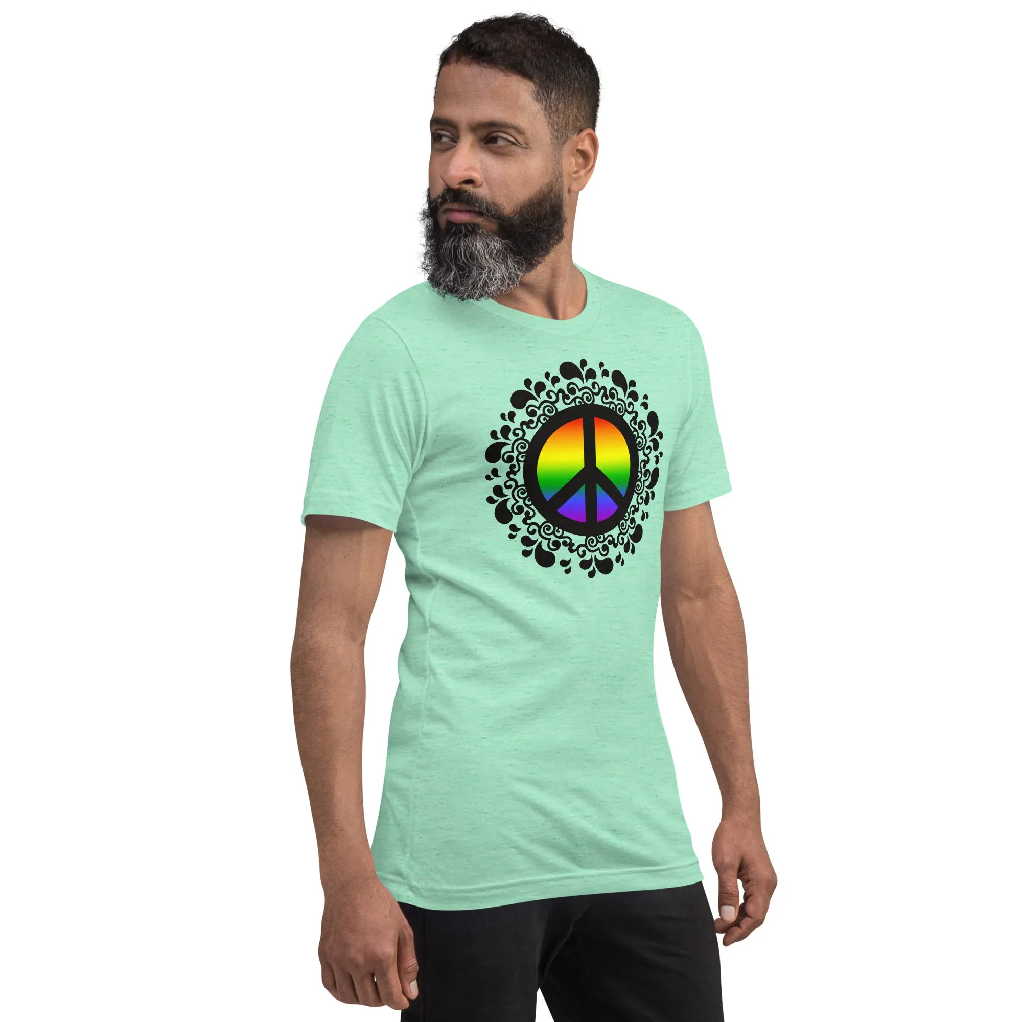 Peace Sign Rainbow - Unisex t-shirt, pride, lgbtq, lgbtq 