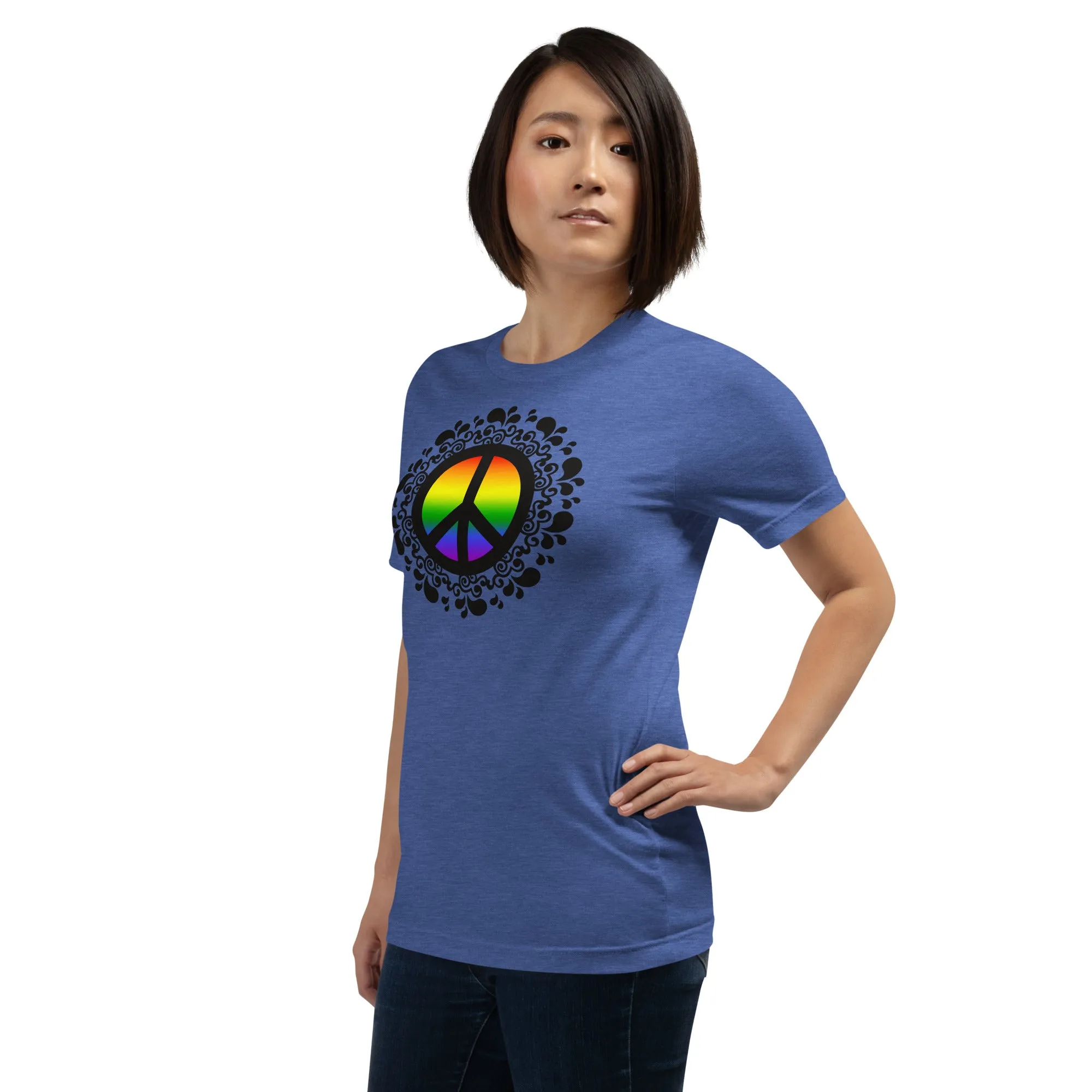 Peace Sign Rainbow - Unisex t-shirt, pride, lgbtq, lgbtq 