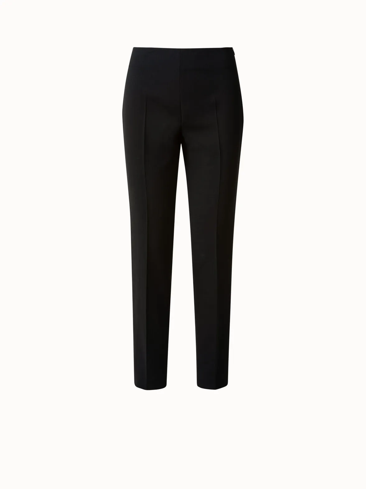 Slim Wool Double-Face Pants