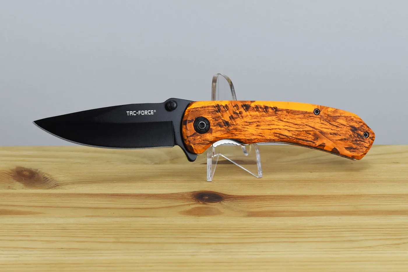 Tac Force 764 Assisted EDC Folding Knife (Orange Camo Handle)