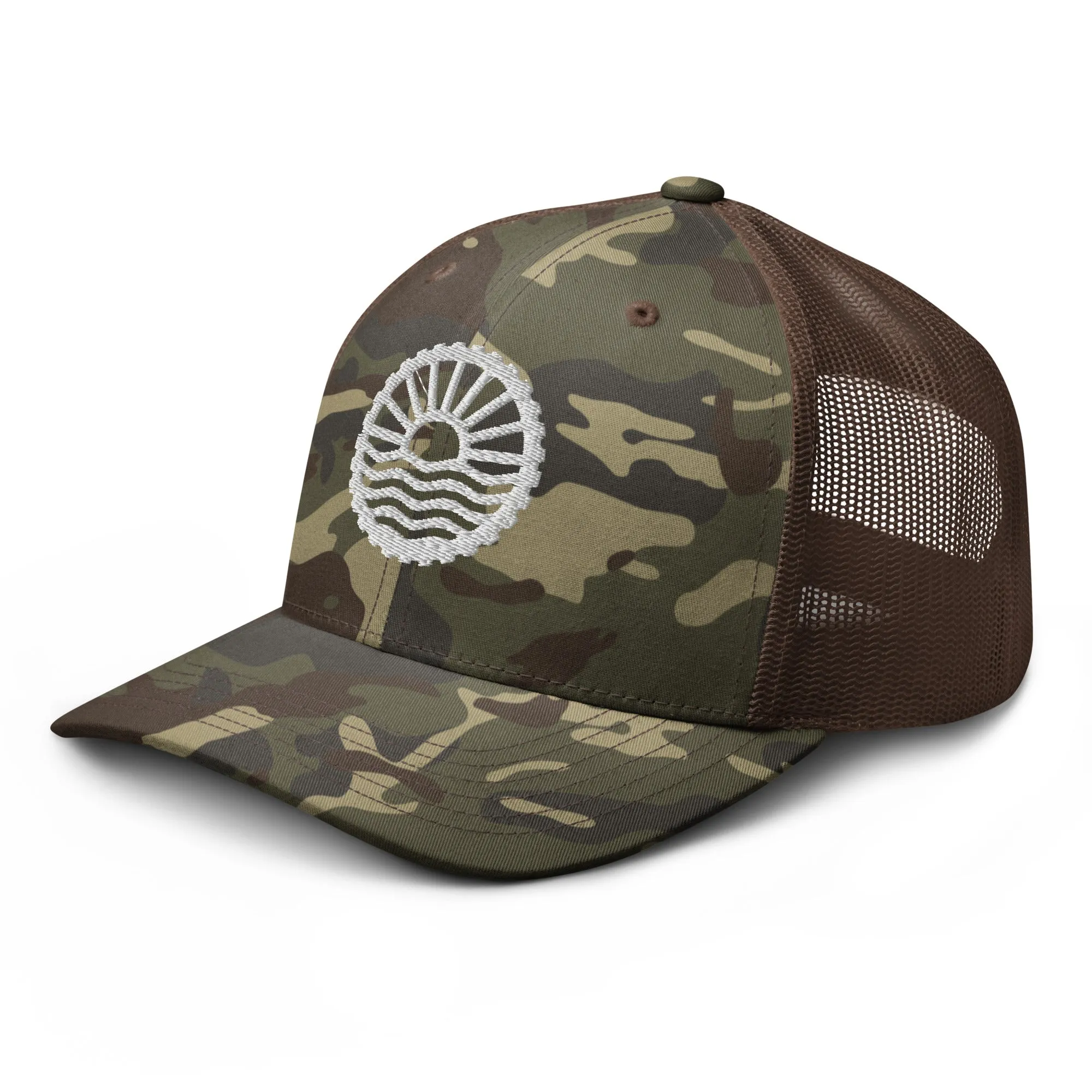Wheel - Camouflage Snapback mesh hat