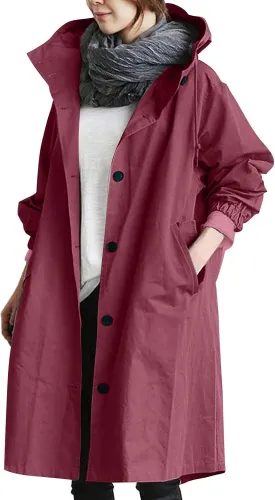 Womens Double Breasted Long Trench Coat Elegant Windbreaker Wild Winter Women'S Coat Double-Breasted Long Pedcoat