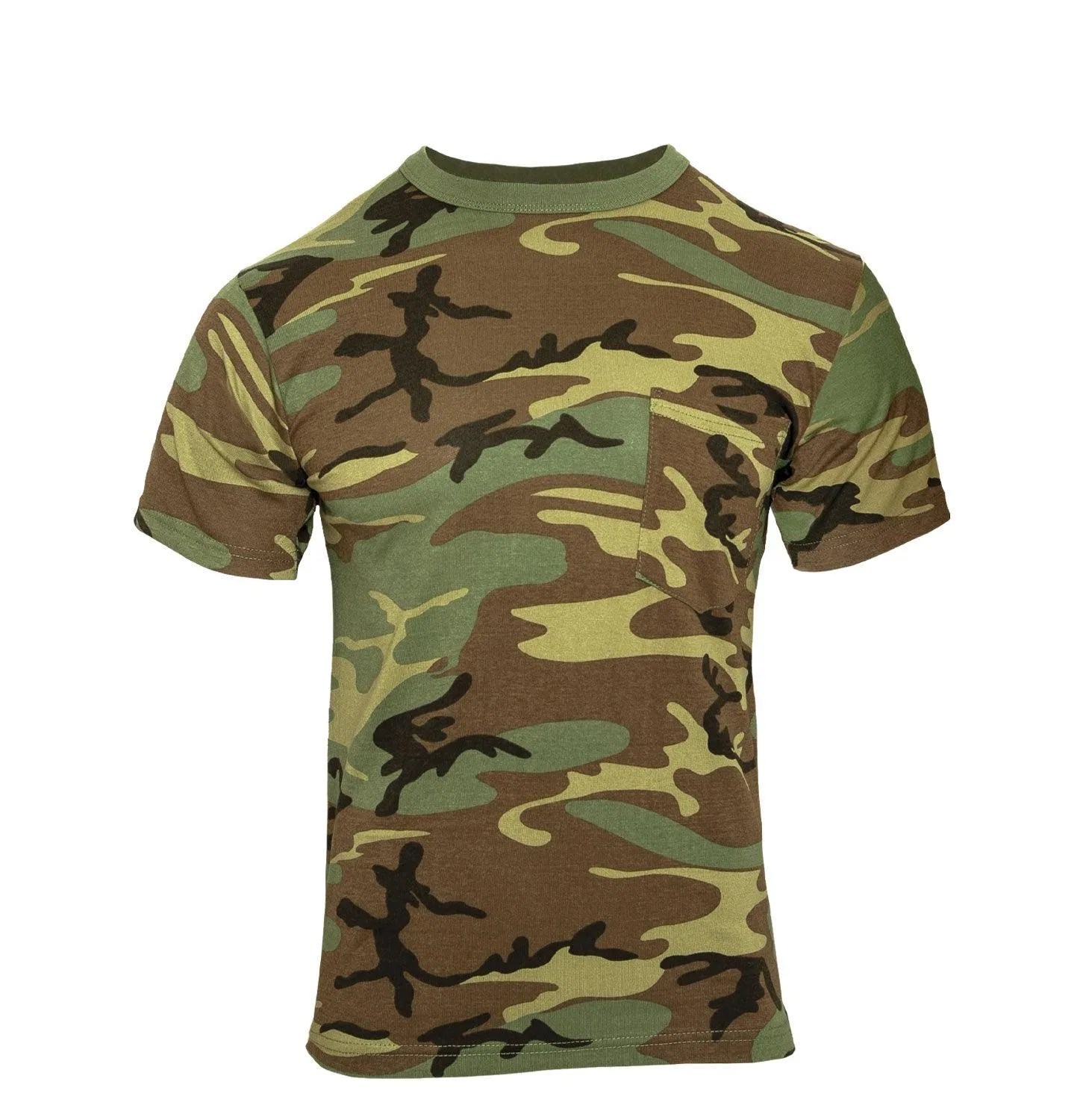 Woodland Camo T-Shirt With Pocket